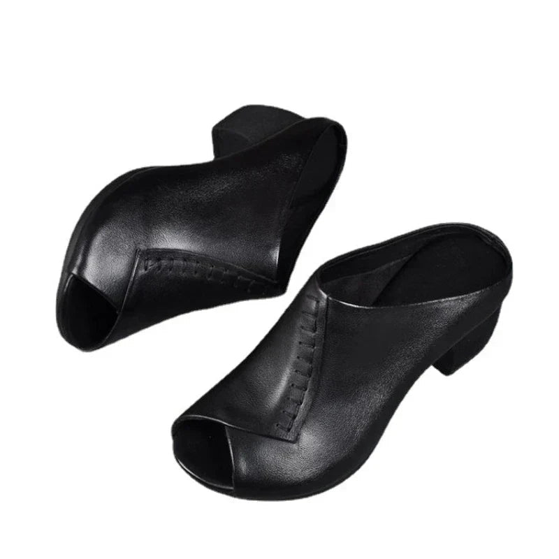 Women's Cushioned Slip - On Sandals | Elegant Comfortable Everyday Footwear - Velshara store