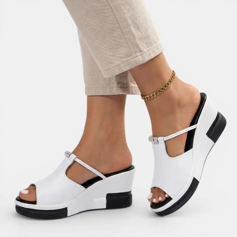 Women's Cushioned Wedge Sandals | Elegant Orthopedic Comfort | Supportive Daily Wear - Velshara store