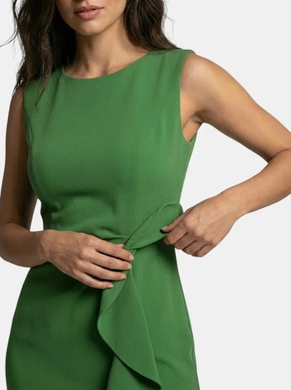 Women's Elegant Asymmetric Midi Dress | Sleek Sleeveless Cocktail Gown for Special Occasions - Velshara store