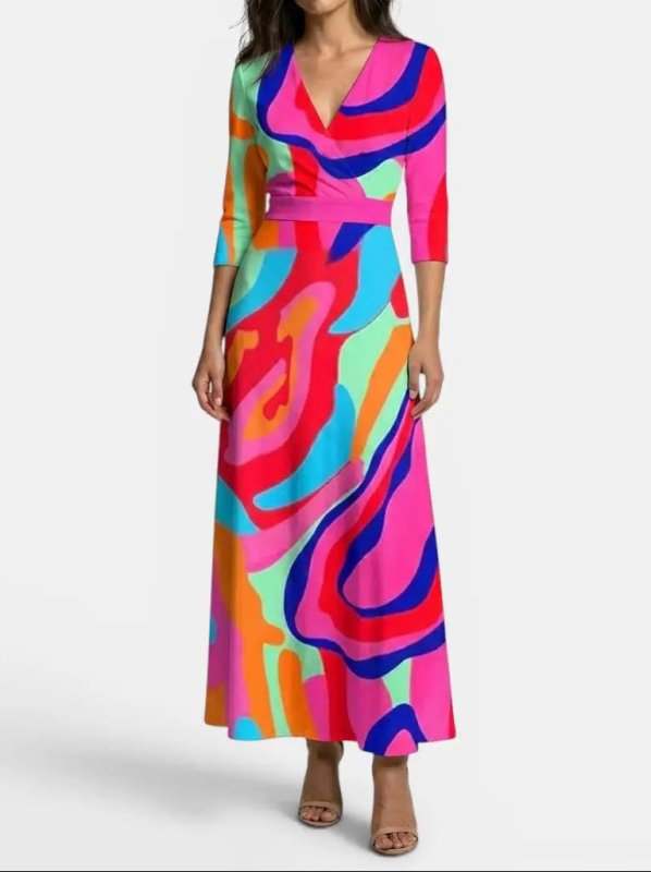 Women's Elegant Fabric Maxi Dress | Graceful Timeless Evening Wear - Velshara store