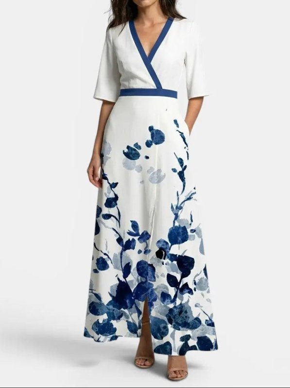 Women's Elegant Fabric Maxi Dress | Graceful Timeless Evening Wear - Velshara store