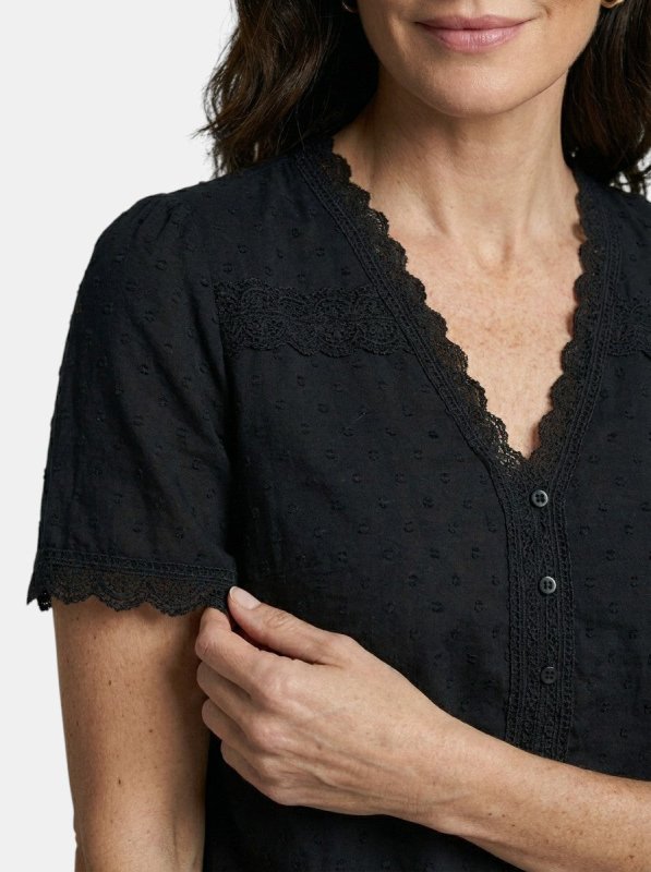 Women's Elegant Lace Blouse | Timeless Long Sleeve V - Neck Top for All Seasons - Velshara store
