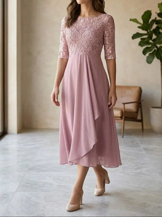 Women's Elegant Lace Dress | Timeless White Cocktail Dress for Special Occasions - Velshara store