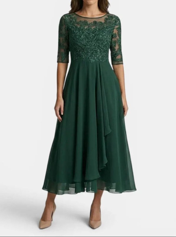Women's Elegant Lace Dress | Timeless White Cocktail Dress for Special Occasions - Velshara store