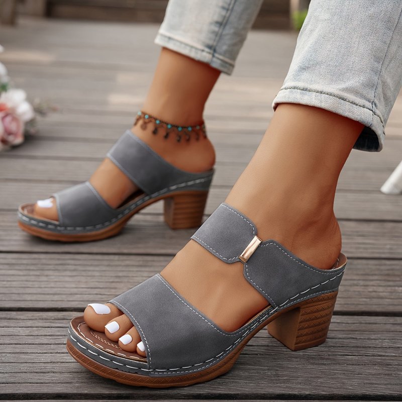 Women's Elegant Leather Sandals | Comfortable Stylish Summer Footwear - Velshara store