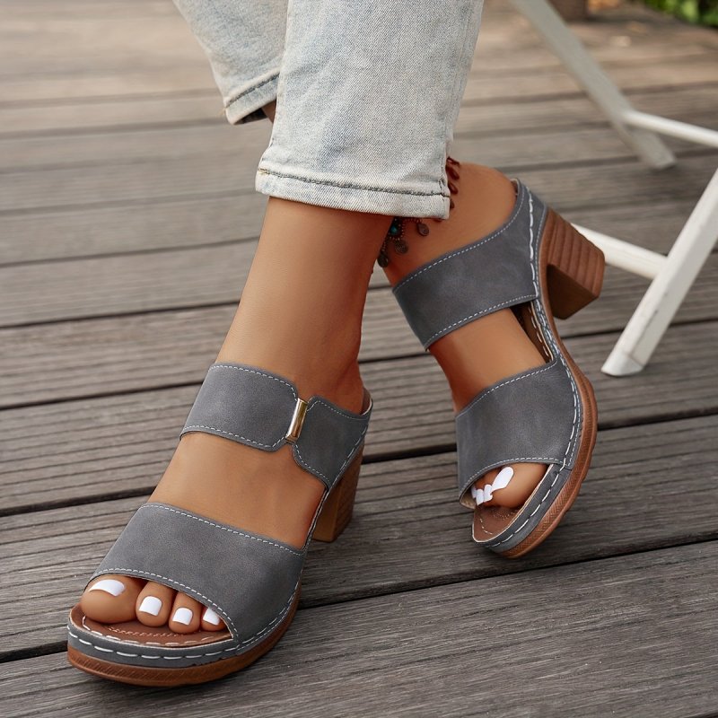 Women's Elegant Leather Sandals | Comfortable Stylish Summer Footwear - Velshara store