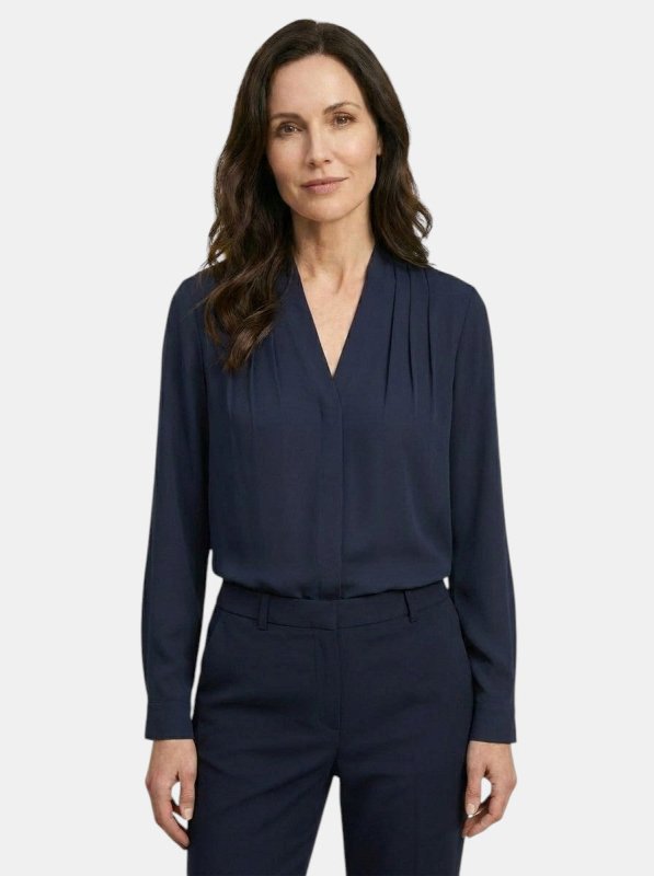 Women's Elegant Satin Puff Sleeve Blouse | Tailored Waist Summer Top - Velshara store
