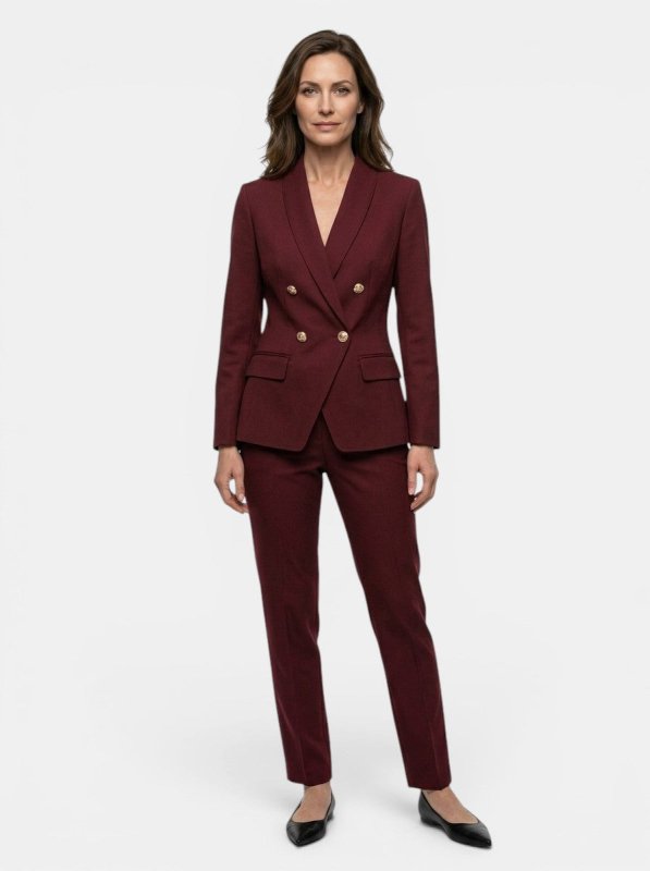Women's Elegant Suit Set | Tailored Blazer with Straight - Leg Trousers - Velshara store