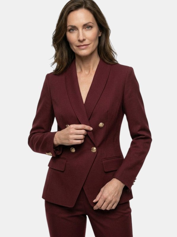 Women's Elegant Suit Set | Tailored Blazer with Straight - Leg Trousers - Velshara store