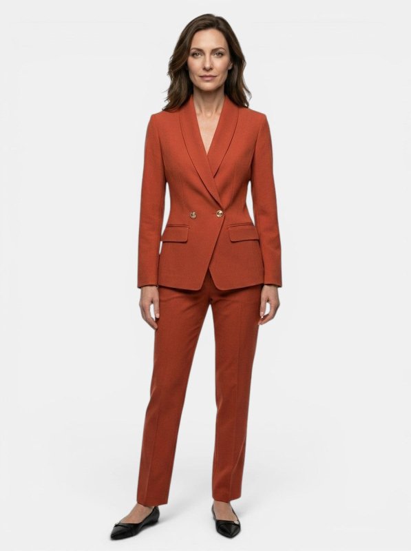 Women's Elegant Suit Set | Tailored Blazer with Straight - Leg Trousers - Velshara store