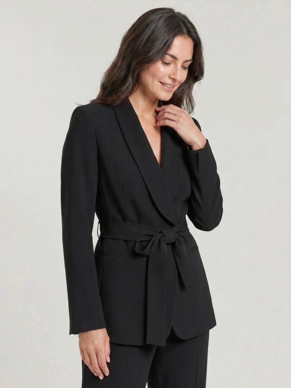 Women's Elegant Tailored Blazer Set | Stylish Wide - Leg Trousers for Spring Summer - Velshara store