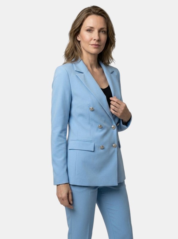 Women's Elegant Tailored Blazer Suit Set | Slim Fit Trousers for All Seasons - Velshara store
