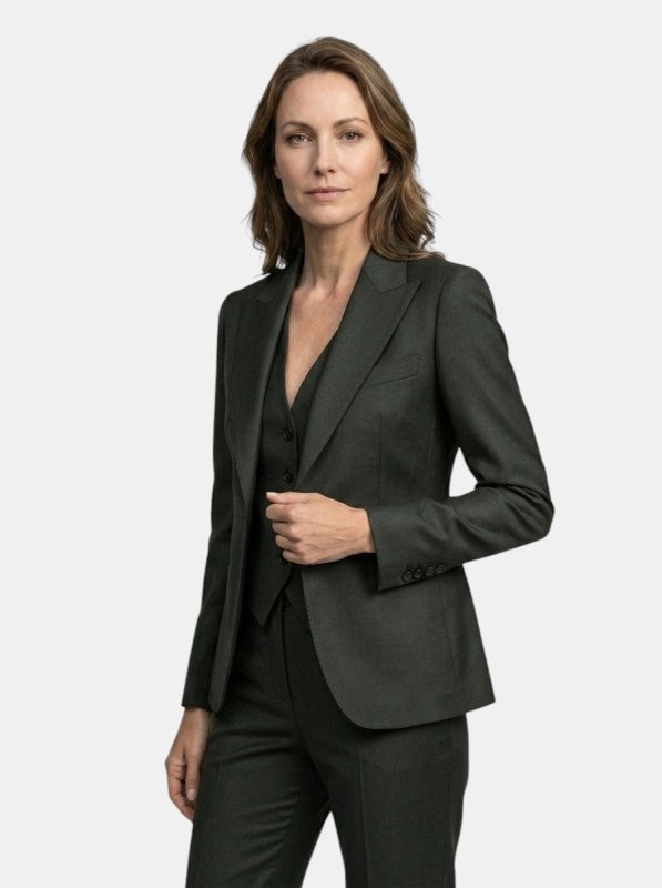 Women's Elegant Three - Piece Suit | Tailored Blazer, Vest & Slim - Fit Trousers | All - Season Stylish Outfit - Velshara store