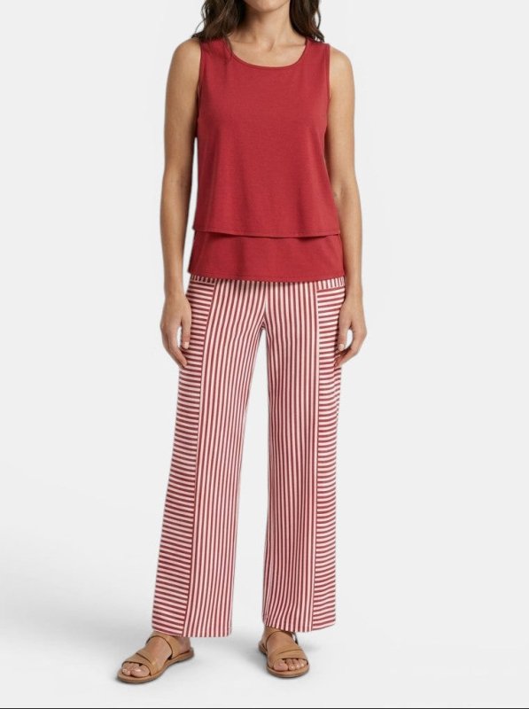 Women's Elegant Two Piece Set | Stylish Sleeveless Top and Straight - Leg Trousers for Spring Summer - Velshara store