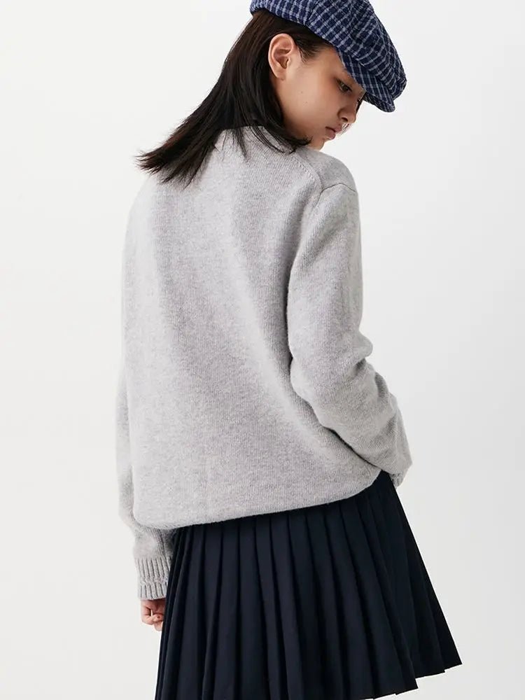 Women’s Embroidered Knit Sweater – Long Sleeve Pullover - Velshara store
