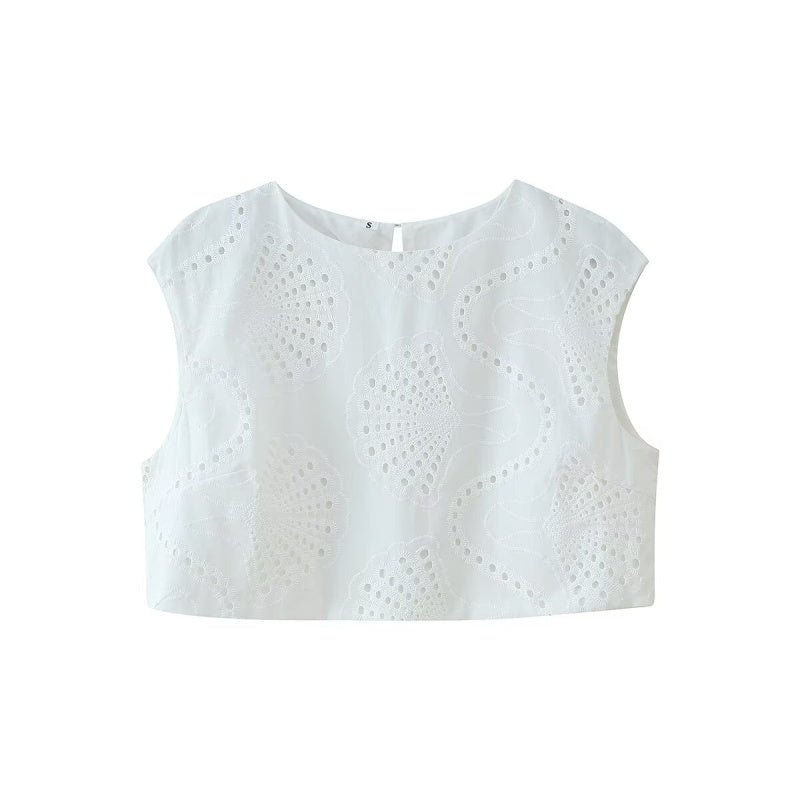 Women’s Embroidered Two Piece Set – Round Neck Jacket & High Waist Slit Skirt - Velshara store