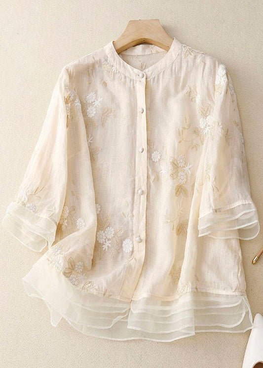 Women's Floral Cotton Blouse | Lightweight Relaxed Fit Summer Top - Velshara store