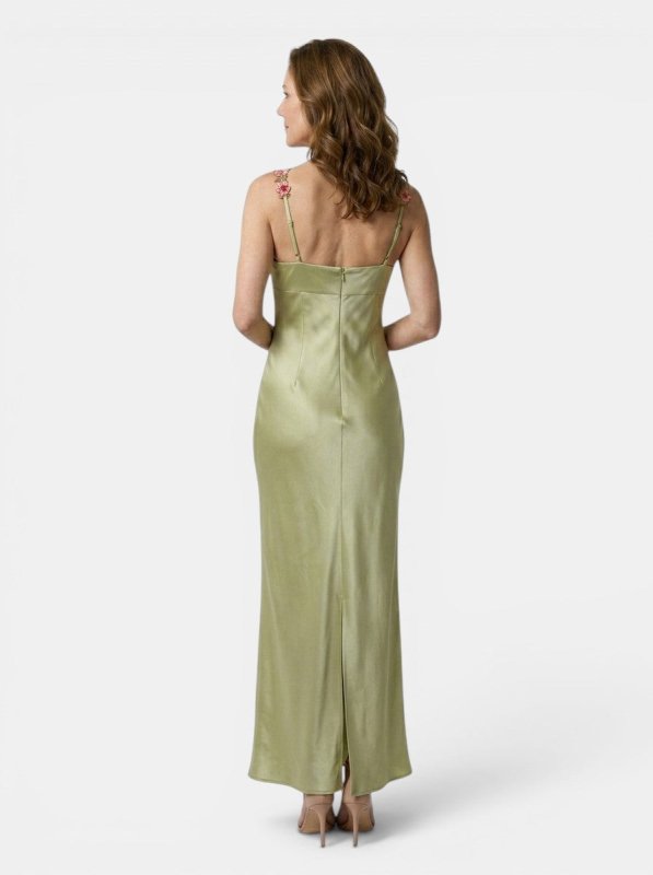 Women's Floral Embroidered Maxi Dress | Elegant Flowing Summer Gown - Velshara store