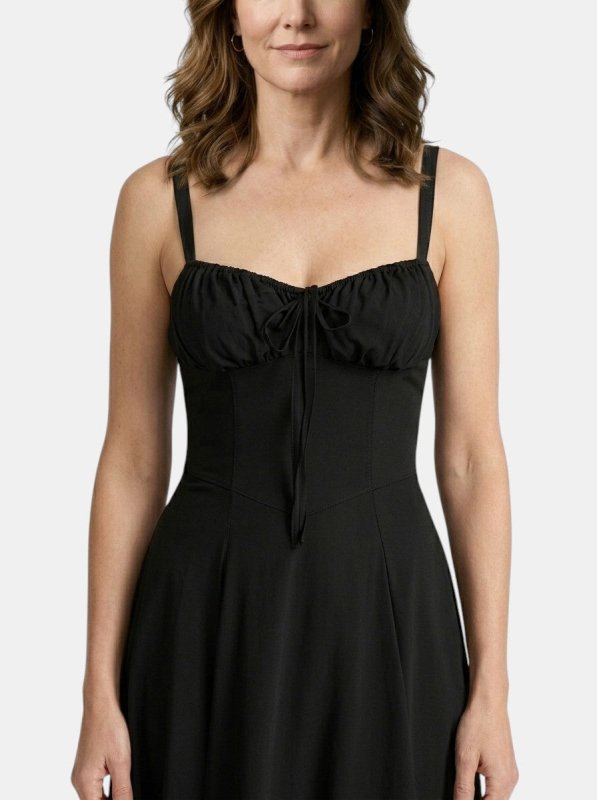 Women's Floral Midi Dress | Elegant Corset Summer Dress with Flowing Skirt - Velshara store