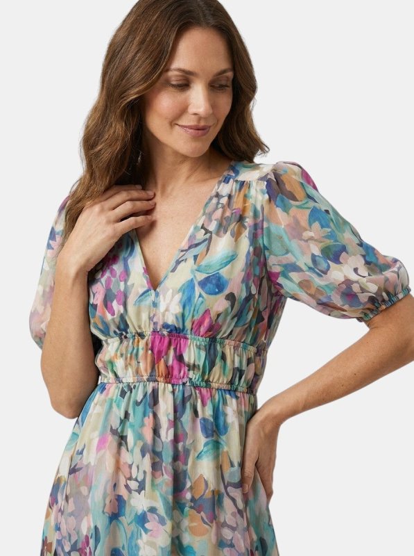 Women's Floral Midi Dress | Lightweight Romantic Summer Style - Velshara store