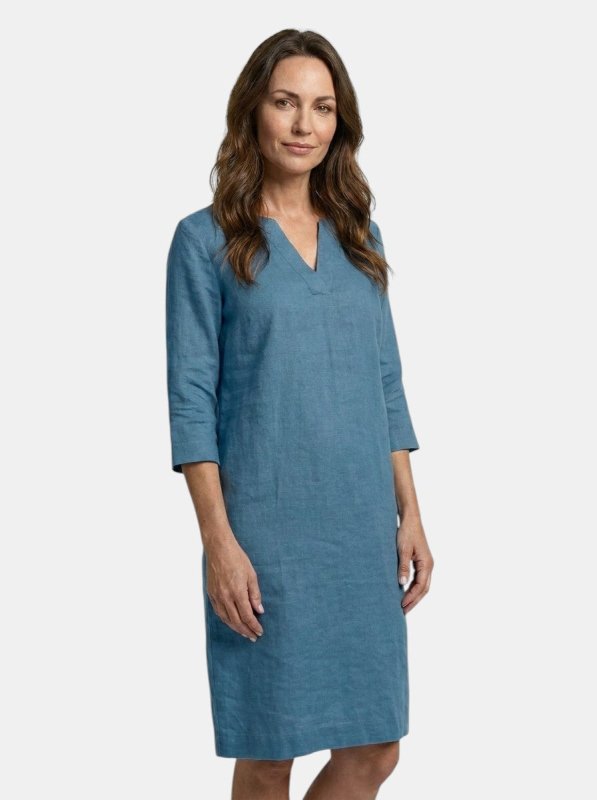 Women's Flowing Summer Dress | Elegant V - Neck Layered Design - Velshara store