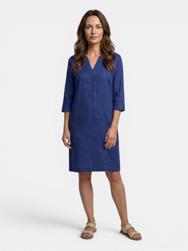 Women's Flowing Summer Dress | Elegant V - Neck Layered Design - Velshara store