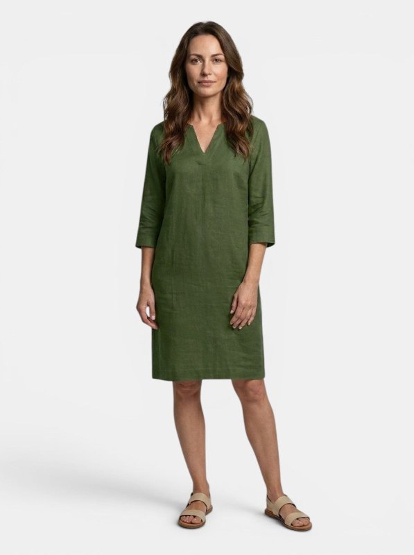 Women's Flowing Summer Dress | Elegant V - Neck Layered Design - Velshara store