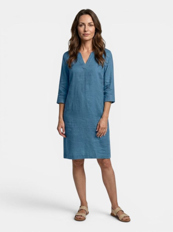 Women's Flowing Summer Dress | Elegant V - Neck Layered Design - Velshara store