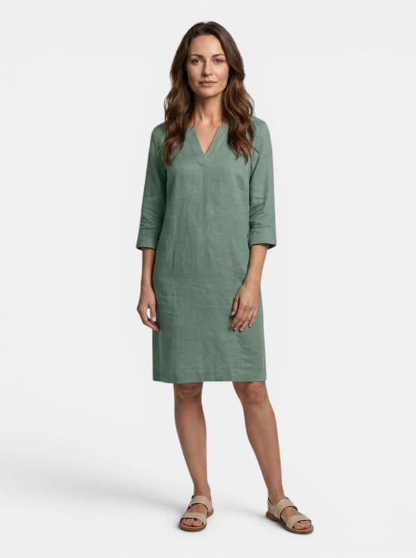 Women's Flowing Summer Dress | Elegant V - Neck Layered Design - Velshara store