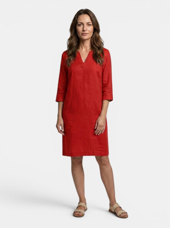 Women's Flowing Summer Dress | Elegant V - Neck Layered Design - Velshara store