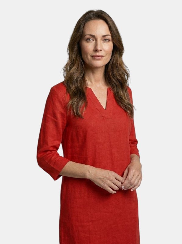Women's Flowing Summer Dress | Elegant V - Neck Layered Design - Velshara store