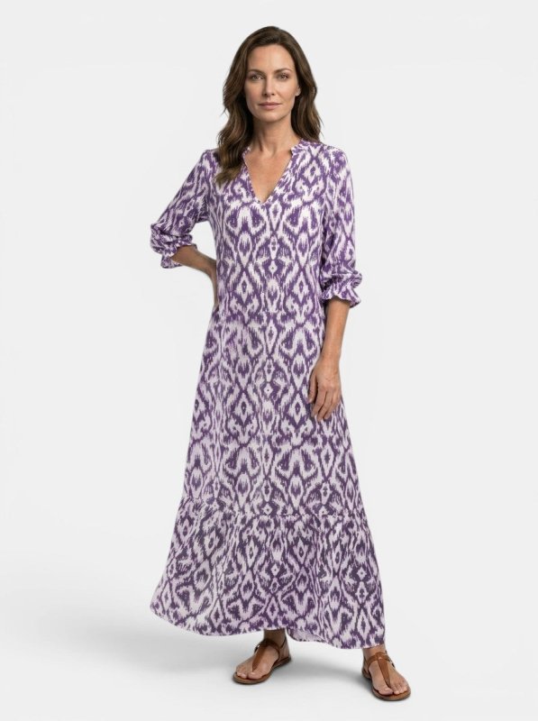 Women's Flowing Viscose Maxi Dress | Elegant Relaxed Summer Style - Velshara store