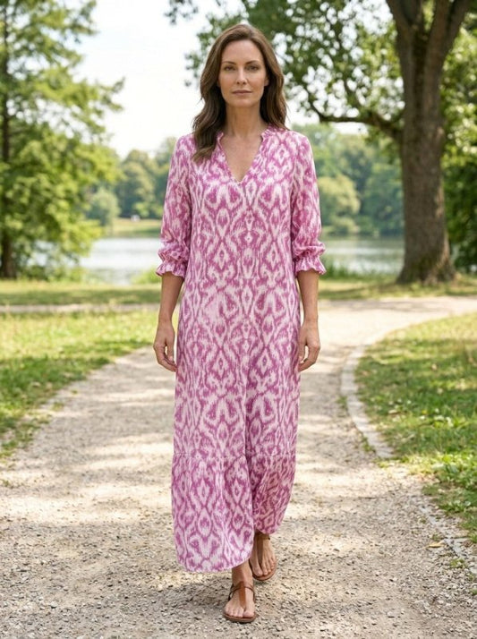 Women's Flowing Viscose Maxi Dress | Elegant Relaxed Summer Style - Velshara store