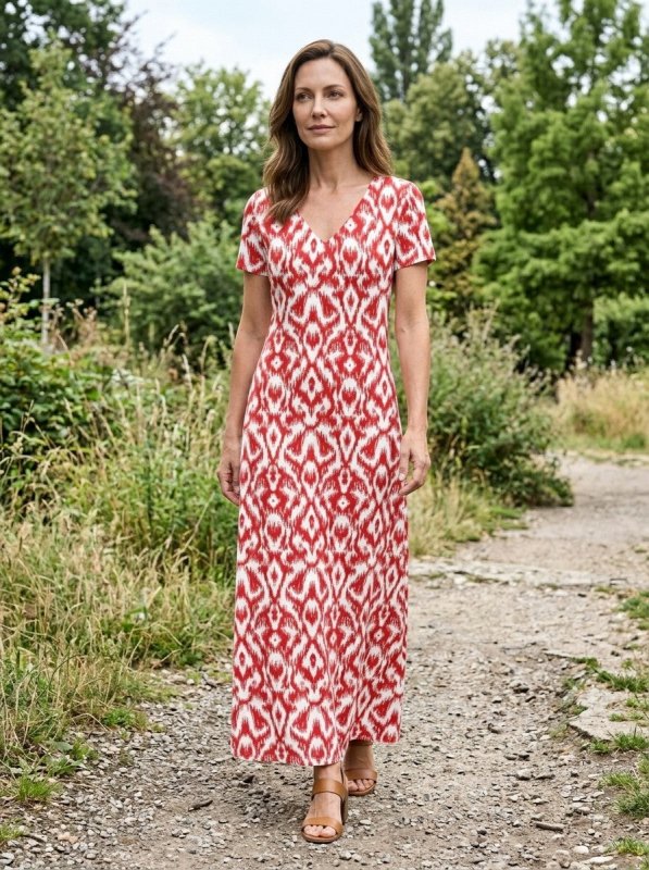 Women's Flowing Viscose Maxi Dress | Elegant Relaxed Summer Style - Velshara store