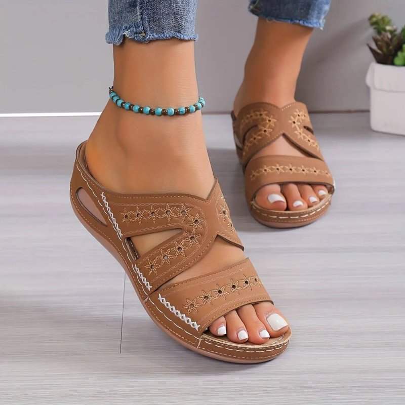 Women's Gel - Infused Orthopedic Sandals | Comfortable Breathable Slip - Resistant Footwear - Velshara store
