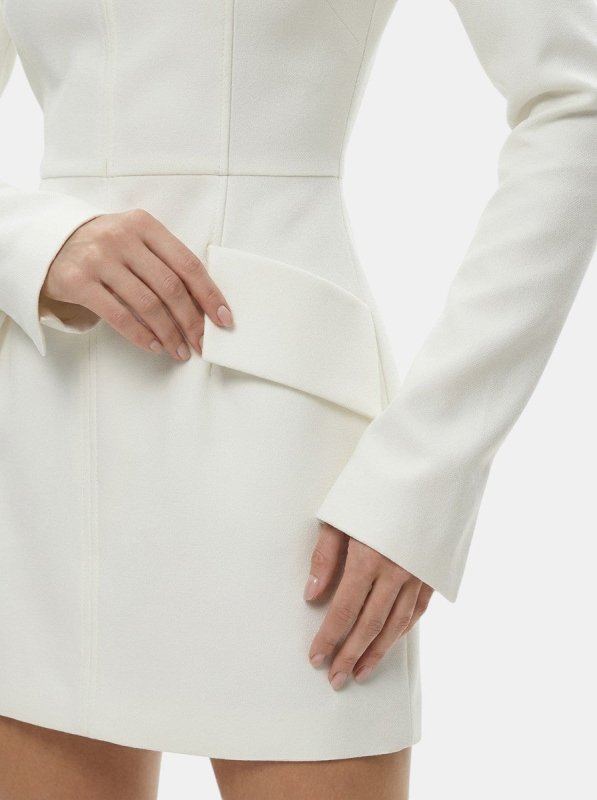 Women's High - Quality Fabric Mini Dress | Elegant Long Sleeve Cocktail Dress for Colder Months - Velshara store