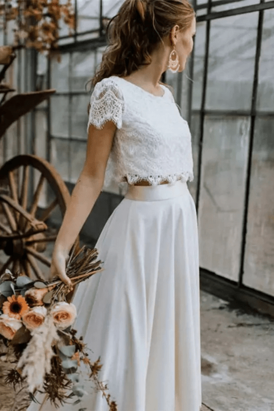 Women's Lace Maxi Dress Set | Elegant Flared Formal Outfit - Velshara store