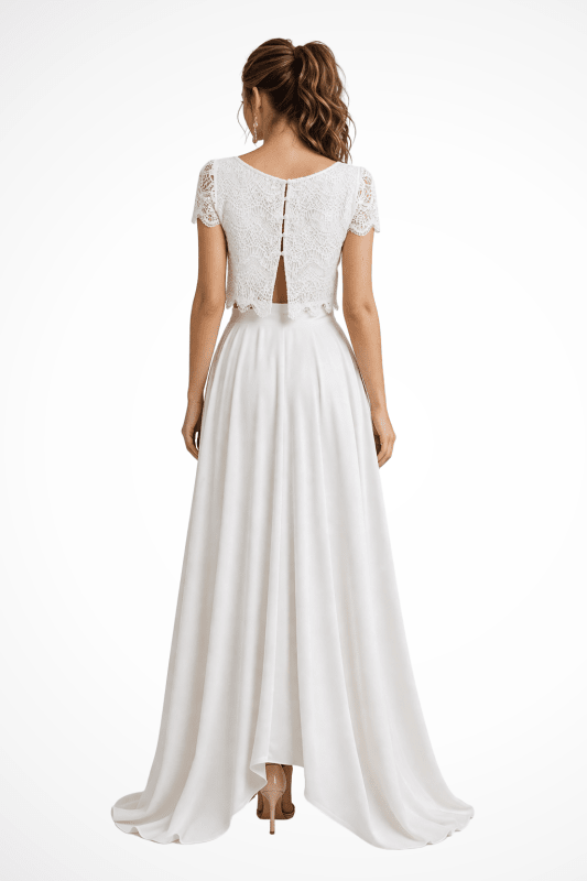 Women's Lace Maxi Dress Set | Elegant Flared Formal Outfit - Velshara store
