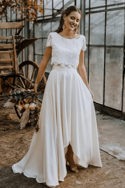 Women's Lace Maxi Dress Set | Elegant Flared Formal Outfit - Velshara store