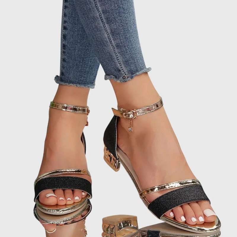 Women's Leather Heeled Sandals | Comfortable Orthopedic Summer Footwear - Velshara store