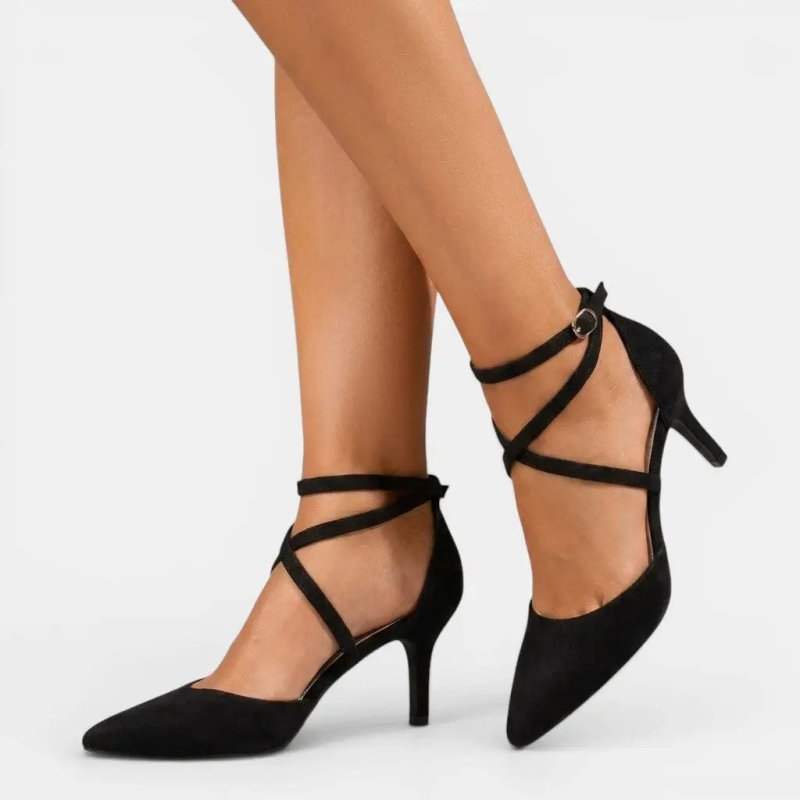 Women's Leather Sandals | Adjustable Elegant Comfort Heels - Velshara store