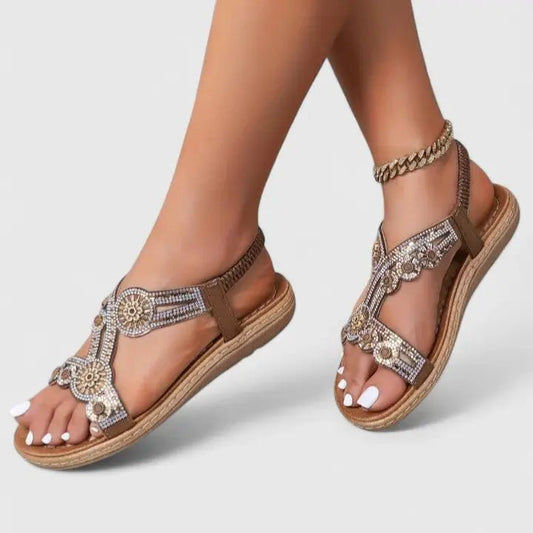Women's Leather Sandals | Comfortable Open - Toe Summer Footwear - Velshara store