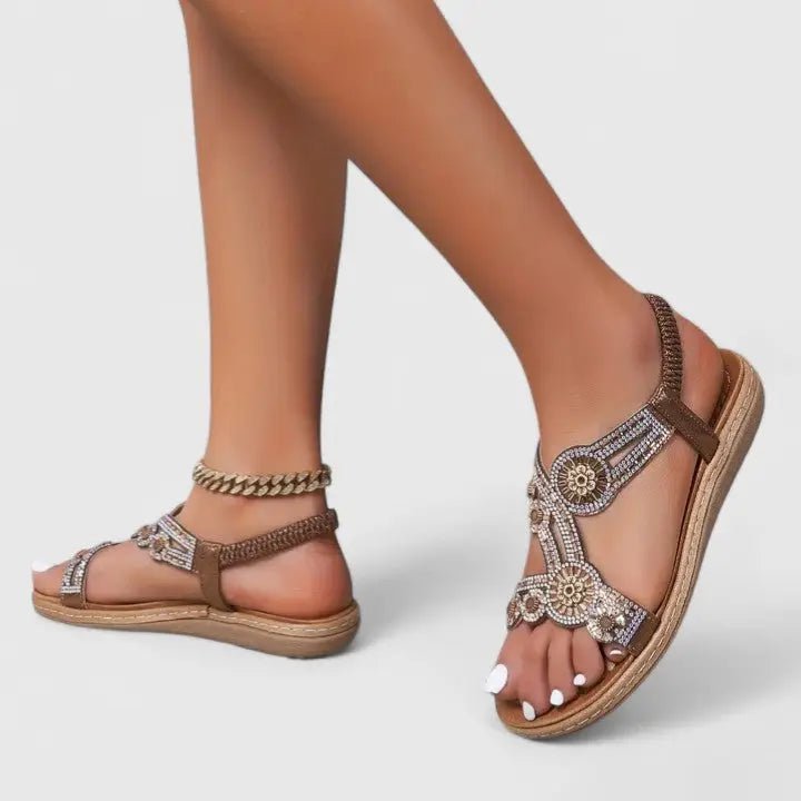 Women's Leather Sandals | Comfortable Open - Toe Summer Footwear - Velshara store