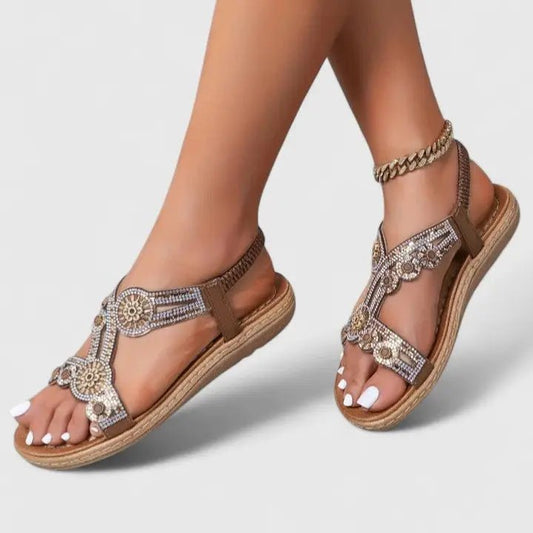 Women's Leather Sandals | Comfortable Open - Toe Summer Footwear - Velshara store