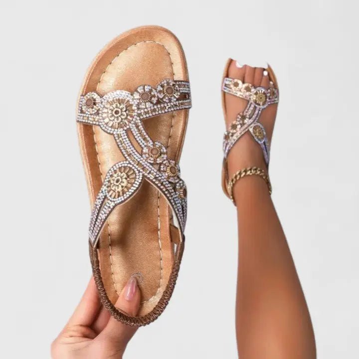 Women's Leather Sandals | Comfortable Open - Toe Summer Footwear - Velshara store