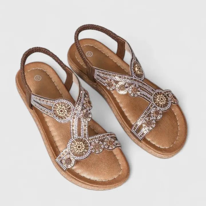 Women's Leather Sandals | Comfortable Open - Toe Summer Footwear - Velshara store