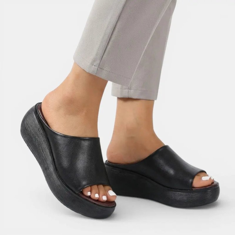 Women's Leather Sandals | Minimalist Design with All - Day Comfort - Velshara store