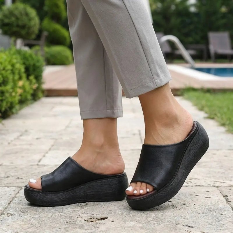 Women's Leather Sandals | Minimalist Design with All - Day Comfort - Velshara store