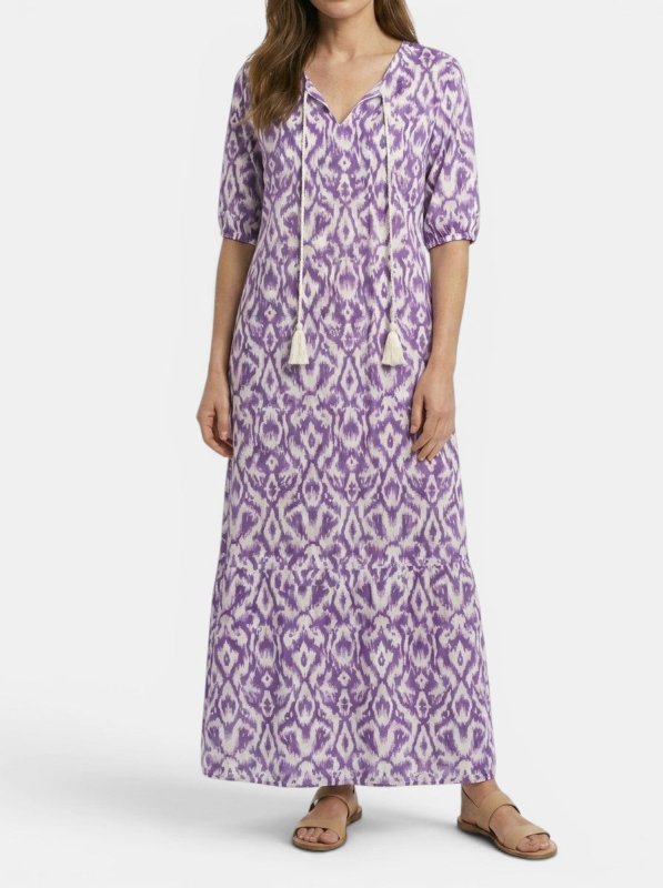 Women's Light Airy Fabric Maxi Dress | Flattering Bohemian Summer Dress - Velshara store