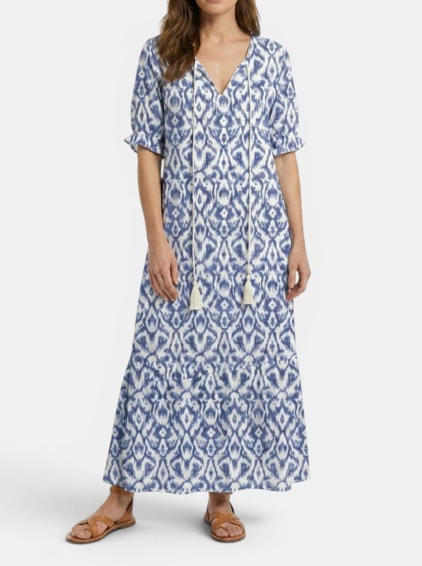 Women's Light Airy Fabric Maxi Dress | Flattering Bohemian Summer Dress - Velshara store